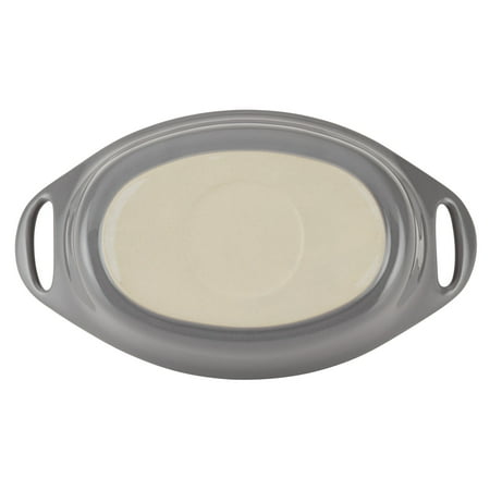 Rachael Ray - 2-Piece Oval Ceramics Au Gratin Set - Gray