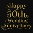 thumbnail image 3 of CafePress - 50Th Wedding Anniversary Gold Retro Typography Sweatshirt - Zip Hoodie, Classic Hooded Sweatshirt with Metal Zipper, 3 of 4