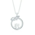 thumbnail image 2 of Rosec Jewels Lab Created Diamond Circle Necklace (1 Ct, 6 MM, EF-VS Grade, with Chain) - Ready to Gift, 18K White Gold, 2 of 7