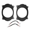 thumbnail image 1 of 2pcs 6.5inch Black Door Speaker Adapter Spacer Rings with 2 Wire Harness Replacement for Corolla Levin 6X9, 1 of 5