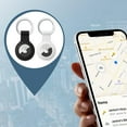 thumbnail image 3 of AirTag Accessories 2 Pack Black White, Easy Installation Shockproof Protective Cover, Waterproof Keychain Design for Wide Applications Including Backpacks, Car Keys, Compatible, 3 of 5