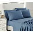 thumbnail image 2 of Sweet Home Collection 1500 Series Bed Sheets - Extra Soft Microfiber Deep Pocket 6pc Sheet Set - Denim, Cal King, 2 of 5