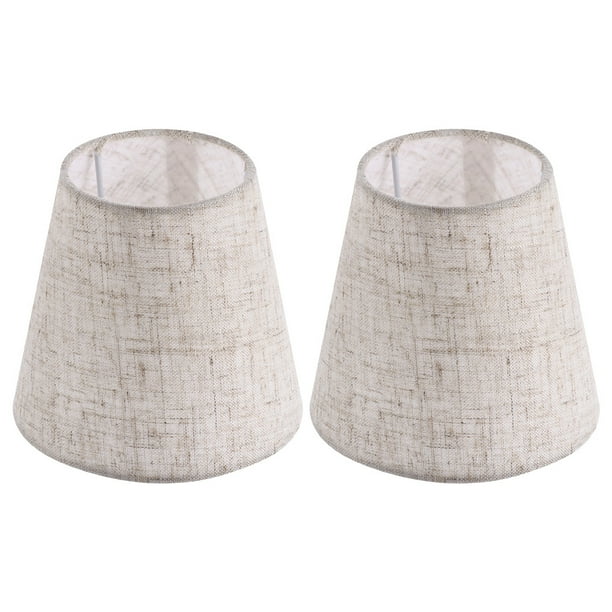 BRIGHTFUFU Cubiertas de lámparas de lámpara de techo de lámparas de tela de 2 piezas