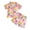 D152/Multicolour, variant on Afdoent Girls 2 Piece Outfits Girls Summer Pajama Short Sleeve Shirt And Shorts Two Piece Outfit Soft Playwear Loungewear With Printed Design For Toddler Kids 18-24 Months
