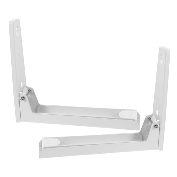 OATIPHO 2Pcs Stainless Steel Microwave Wall Brackets Thickened Design for Cooking Enthusiasts Storage Use