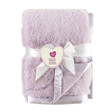 Parent's Choice Satin Trim Blanket - Iris 30 x 40 Inches