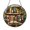 Acrylic 3.5 Inch, variant on Cozy Library Scene Stained Glass Style Suncatcher – Round Window Hanging
