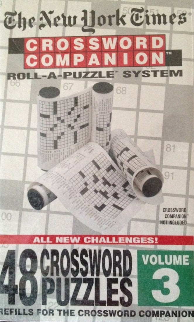 Crossword Puzzle Companion Roll-a-puzzle Herbko 48 Puzzles Handheld Travel for sale online 
