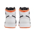 thumbnail image 5 of Nike Unisex Jordan Air 1 High Retro (GS) Sneaker, Kids, White/Electro Orange/Black, 4Y M US, 5 of 8