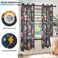 thumbnail image 3 of Yayeee Window Curtains Light Filtering 63"x42" Grommet Panel Pair Home Living Room Decor, Small Space Pattern, 3 of 7