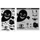thumbnail image 1 of Pegatinas de Halloween para botellas de vino, etiqueta de botella de bebida para Bar, atmósfera de terror, papel de calavera y murciélago, decoración de fiesta de Halloween feliz 2023, 1 of 4