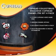 Cuphead Collectibles| Exclusive Cuphead Enamel Pin Set 4 Pack
