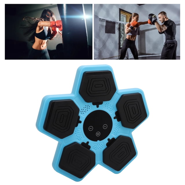 Kids Music Boxing Machine Fitness Interactive Smart Music Punching Target Wall Mounted Punching Pad Machine, Connectivity, Adjustable Light Jumps