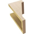 thumbnail image 6 of 6"W x 6"D x 12"H Wide Burlington Rough Cedar Woodgrain TimberThane Corbel, Primed Tan, 6 of 6