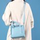 thumbnail image 5 of Mini bolso portátil para mujeres, jóvenes y mujeres, bolso casual para mujeres, bolso de lona, bolso bandolera azul, 5 of 5