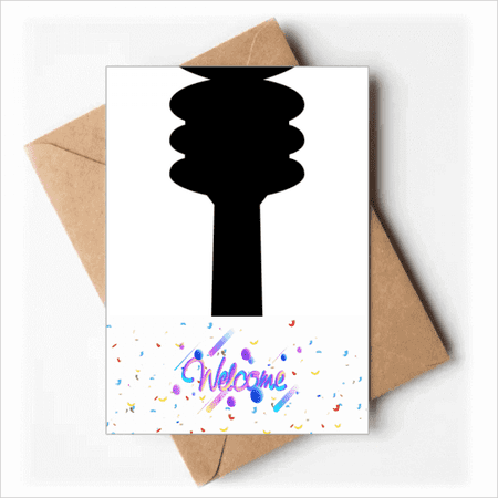 Germany Berliner Fernsehturm Landmark Welcome Back Greeting Cards Envelopes Blank