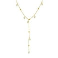 thumbnail image 1 of Collier de Perles baroque imitation style Français, Collier en Acier Titane Accessoires en Forme de Y Collier Pompon, 1 of 5
