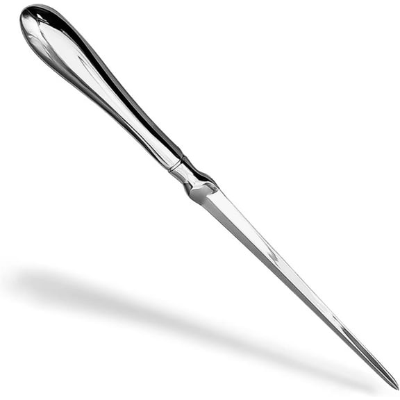 Letter Opener, Premium Envelope Opener Knife, Metal Office Letter Opener Envelope Slitter, Ergonomic Grip Handle Paper Cutting Tool for School Office Home Supplies