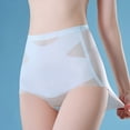 thumbnail image 3 of BOBOGOJP Womens Panties Cotton Solid Color Hipster Panties (Blue,M), 3 of 5