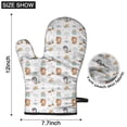 thumbnail image 6 of Cute Oven Mitts,Cute Fairy Princess Pattern Oven Mitt 2-Pack Set,Kitchen Gloves for Oven,Heat Resistant Oven Mitts 7.7"x12", 6 of 7
