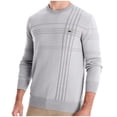 thumbnail image 3 of UVEASISHA Mens Lightweight Sweaters Soft Crewneck Knit Pullover Regular Fit Casual Knitted Jumper Tops 2025 Fall Thin Fashion Sweater Shirts Todays Sales Today Gray XL, 3 of 6