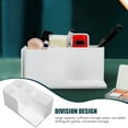 thumbnail image 3 of YOSADIER Lipstick Storage Holder White 1Pack 8.6x4.8in Plastic Dresser Organizing Box, 3 of 8