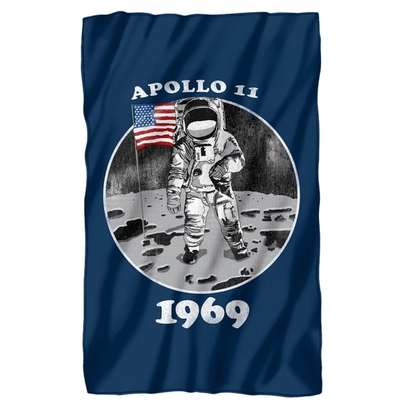 NASA Apollo 11 Astronaut 1969 Fleece Blanket 36' x 58',Apollo 11 Astronaut 1969