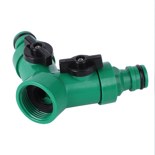 LHCER Easy To Control Hose Splitter, Two Way Pipe Divider, Farmland For Gardens Forest Trees Lawns