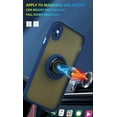thumbnail image 4 of is Specially Designed for iPhone X/Xs Anti-Fall,Anti-Fingerprint, Built-in 360° Rotating Ring Bracket Solid and Durable Magnetic car Phone case, Suitable for iPhone X/Xs 5.8inches Male-Blue, 4 of 11