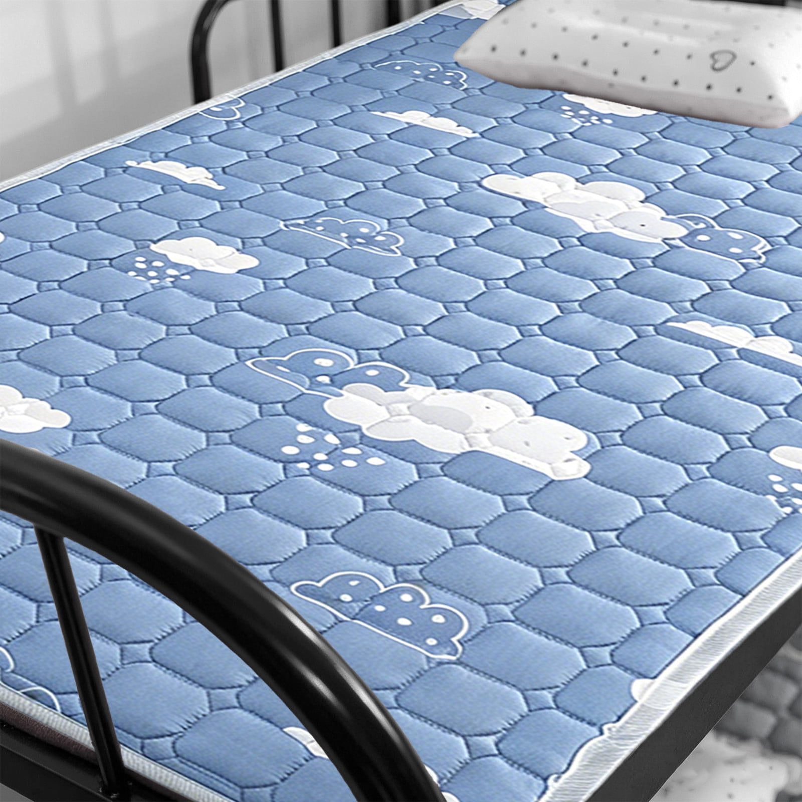 Mattress Protector Non Slip Thin Bed Pad Quilted Fitted Mattress Cover Washable Bed Topper Dorm Room Home Bedroom Guest Room Smooth Sleep Bedding Mattress Pad Bedroom Dorm Guest Room Mattress Topper