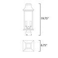 thumbnail image 3 of 30020CLBK Maxim Lighting Vicksburg - 2 Light Outdoor Post Mount, 3 of 5