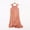 Orange, variant on Asxite Womens Pajamas Solid Ruffle Sleeveless Loose Breathable Casual Loungewear Nightgown