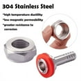 thumbnail image 6 of 4PCS Stainless Steel Beer Coupler Fitting,Beer Line Connector Kit,Hex Nut 5/8 Inch G Thread x 5/16 Inch Barb, 6 of 6