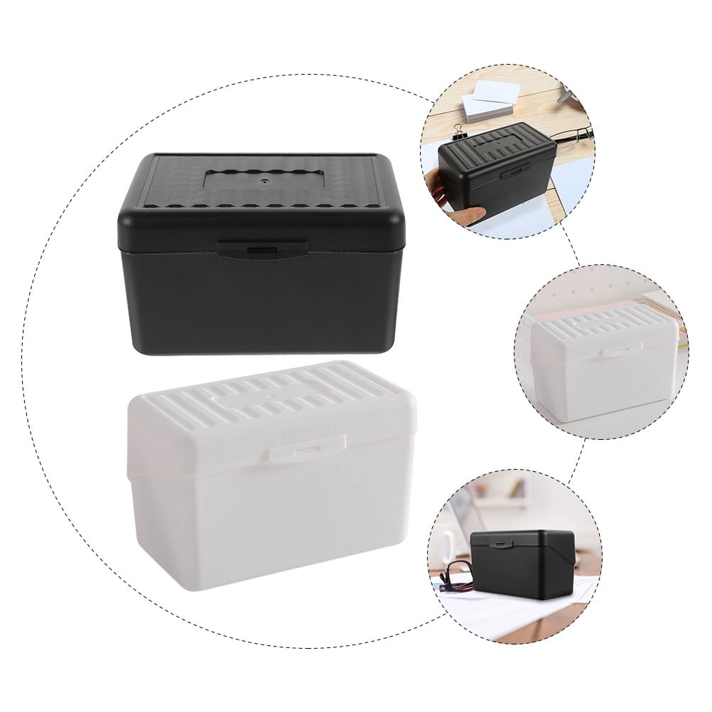 FUEENIRVA Multi-Function Plastic Card Storage Box, 8-Piece Set Organizer in Assorted Colors for Home and Office