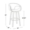 thumbnail image 3 of LumiSource Curva 30" Fixed-Height Barstool - Set of 2, 3 of 10