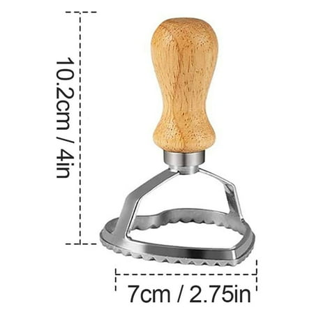 

JWDX Biscuit Moulds Clearance! Dumpling Moldset With Roller Wheel Set Mold with Wooden Handle and Fluted Edge 1Pc Biscuit Mold Promotion Include 1*Biscuit Mold