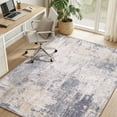 thumbnail image 2 of KoshiMe Area Rug 5'x7', Washable Non-Slip Modern Neutral Abstract Rugs for Living Room, Soft Stain Resistant Low Pile Carpet for Dining Room Office, Grey Yellow, 2 of 9