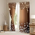 thumbnail image 6 of Feelyou Chic Princess Fashion Black Out Curtains, Glitter Sequin Print Curtains Pack of 2 (42x63 Each), Teen Adult Girl Female Bedroom Curtains, Blackout Curtains Bedroom Decor, 6 of 6