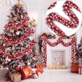 thumbnail image 1 of Guirnalda de copos de nieve de Navidad, decoraciones para árboles de Navidad, guirnalda metálica roja de Navidad, decoraciones colgantes de techo para Año Nuevo, cumpleaños, vacaciones, suministros, 1 of 8