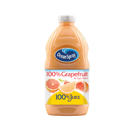 (2 Pack) Ocean Spray 100% Juice, Grapefruit, 60 Fl Oz, 1