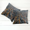thumbnail image 6 of Ambesonne City Throw Pillow Cover 2 Pack, Avenues to Midtown NYC, 24", Marigold Grey Black, 6 of 7