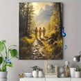 thumbnail image 4 of Qisvanset 12x16 Inch Jesus Emmaus Road Canvas Wall Art, Biblical Disciples Painting Countryside Religious Decor, 4 of 8