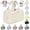 Beige, variant on Elouva Toiletry Bag, Elouva Makeup Bag, Large Capacity Wide-Open Travel Cosmetic Bags for Women, 4-in-1 Multi-Functional Lightweight Waterproof Organizer Bags with Handle for Accessories (Gray)