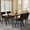 Black, variant on Dolonm Dining Chairs Set of 2, Modern Chairs with Thick Cushions & Metal Legs, Faux Leather Dining Chairs for Dining Rooms, Restaurant, Coffee, Black Shell