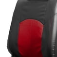 thumbnail image 3 of FH Group Universal Fit Perforated Leather Car Seat Covers Red - Front Set, 3 of 5