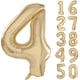 thumbnail image 1 of Globo Yeodong número 4 de oro blanco de 1 m para cuarto cumpleaños, 1 of 7