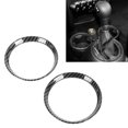 thumbnail image 1 of Cup Holder Panel Cover, Prevent Scratch Carbon Fiber Look Cup Holder Panel Frame Sport Style Direct Fit  For Cooper R54 R55 R56 R60, 1 of 8