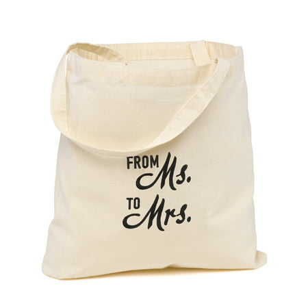 hortense b hewitt best ever wedding party bride off-white and black cotton tote (Best Shopping Bags Uk)