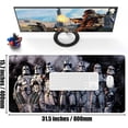 thumbnail image 2 of Extra Large Gaming Mouse Pad Design Desk Pad XXL,Mousepad with Non-Slip Rubber Base & Stitched Edges Mouse Mat,Portable Desk Mat for Computer Keyboard Mice Laptop and PC,31.5X15.7 inches, 2 of 14