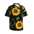 thumbnail image 3 of Xecao Flower (2) print Hawaiian shirt - a stylish short-sleeve button-down for men, perfect for casual beach and tropical outings., 3 of 9